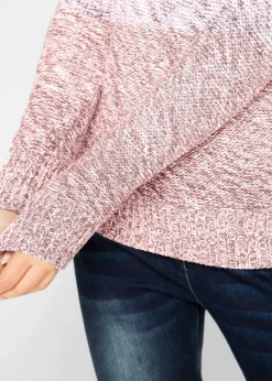 bonprix Bekleidung·Umstandsmode|Bekleidung·Jeans^Grobstrick-Pullover mit Farbverlauf antikrosa