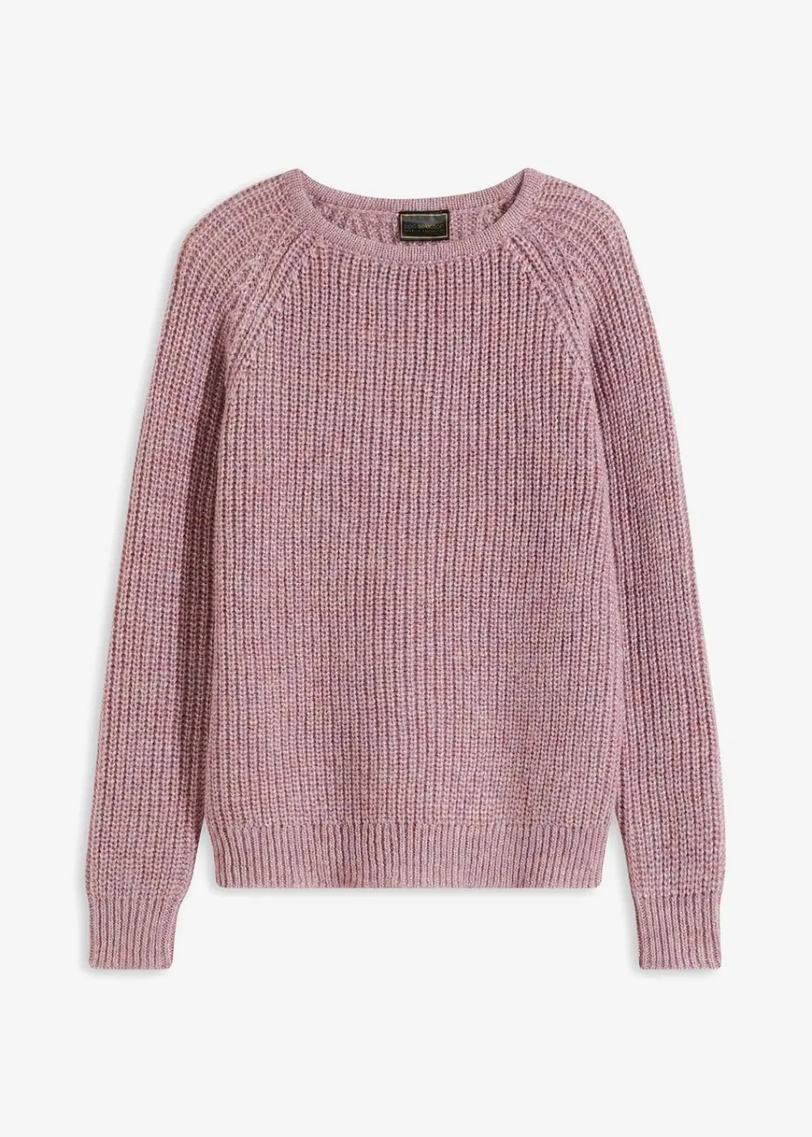 bonprix Bekleidung·Umstandsmode|Bekleidung·Jeans^Grobstrickpullover mit Glanzgarn aschrosa