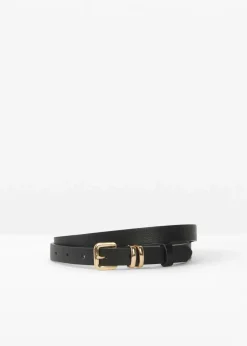bonprix Gürtel|Schuhe & Accessoires In Spezialgrößen·Gürtel^Gürtel schwarz/goldfarben