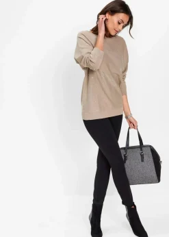 bonprix Taschen^Handtasche schwarz/grau