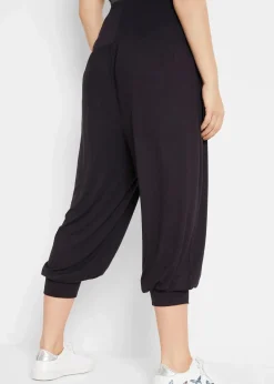 bonprix Bekleidung·Kleider|Hosen^Haremshose aus softem Viskose-Mix schwarz