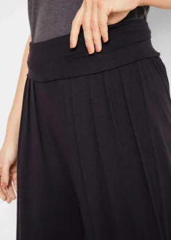 bonprix Bekleidung·Kleider|Hosen^Haremshose aus softem Viskose-Mix schwarz