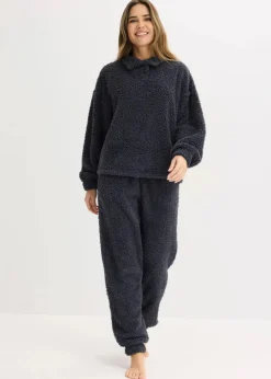 bonprix Wäsche·Homewear|Wäsche·Nachtwäsche^Hausanzug aus weichem Material nachtblau