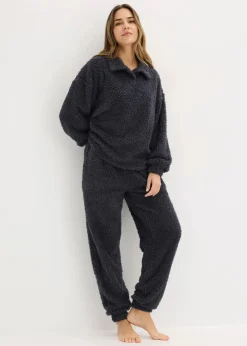 bonprix Wäsche·Homewear|Wäsche·Nachtwäsche^Hausanzug aus weichem Material nachtblau