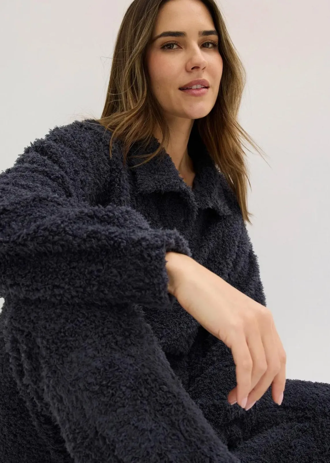 bonprix Wäsche·Homewear|Wäsche·Nachtwäsche^Hausanzug aus weichem Material nachtblau