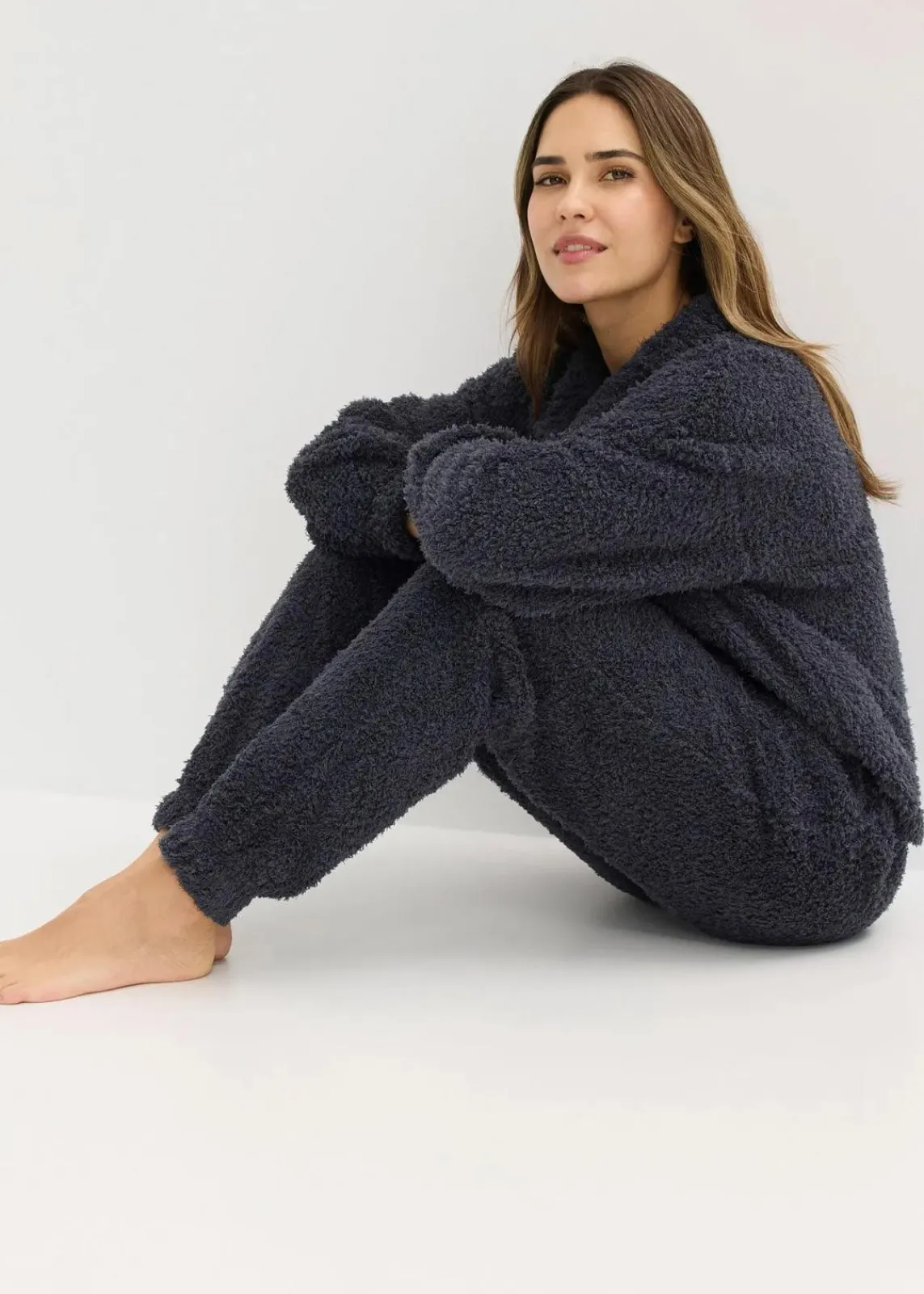 bonprix Wäsche·Homewear|Wäsche·Nachtwäsche^Hausanzug aus weichem Material nachtblau