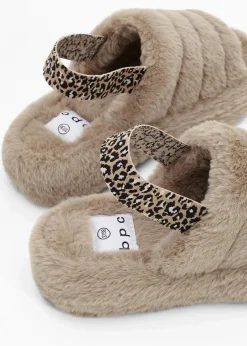 bonprix Hausschuhe|Homewear^Hausschuhe taupe