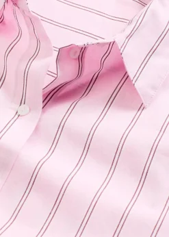 bonprix Blusen & Tuniken|Bekleidung·Jacken & Mäntel^Hemdbluse aus reiner Baumwolle kristallrosa gestreift