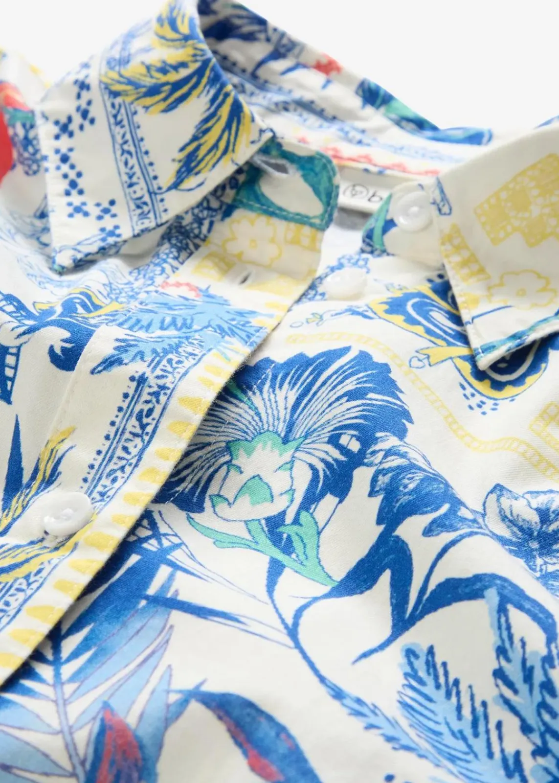 bonprix Bekleidung·Jacken & Mäntel|Premium^Hemdbluse mit Seidenanteil arktikblau bedruckt