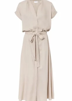 bonprix Kleider|Bekleidung·Pullover & Strickjacken^Hemdblusenkleid beige