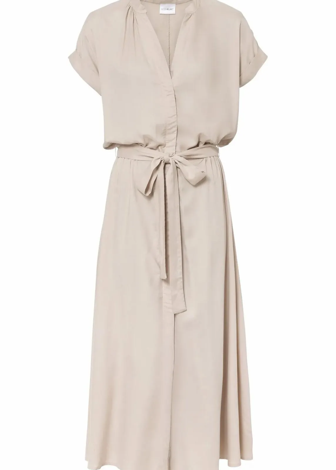 bonprix Kleider|Bekleidung·Pullover & Strickjacken^Hemdblusenkleid beige