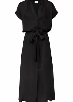 bonprix Bekleidung·Pullover & Strickjacken|Kleider^Hemdblusenkleid schwarz