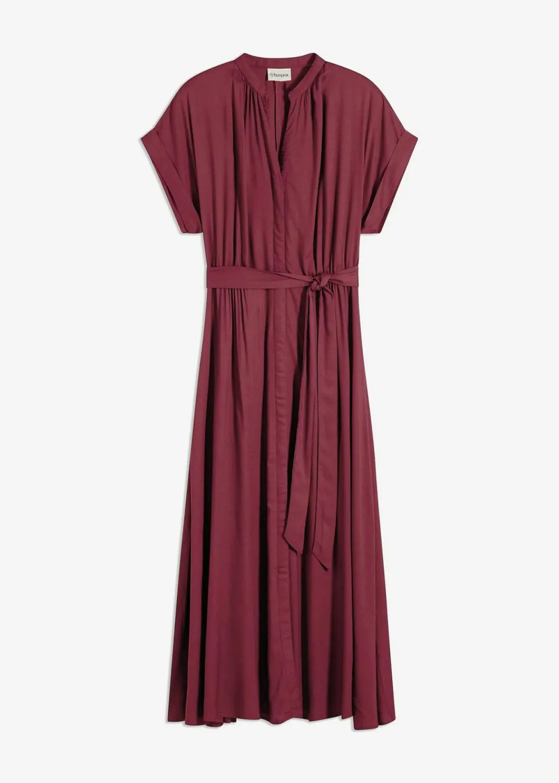 bonprix Kleider|Bekleidung·Pullover & Strickjacken^Hemdblusenkleid ahornrot