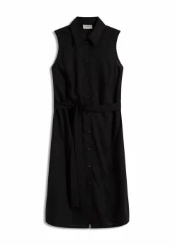 bonprix Bekleidung·Pullover & Strickjacken|Kleider^Hemdblusenkleid aus Viskose schwarz