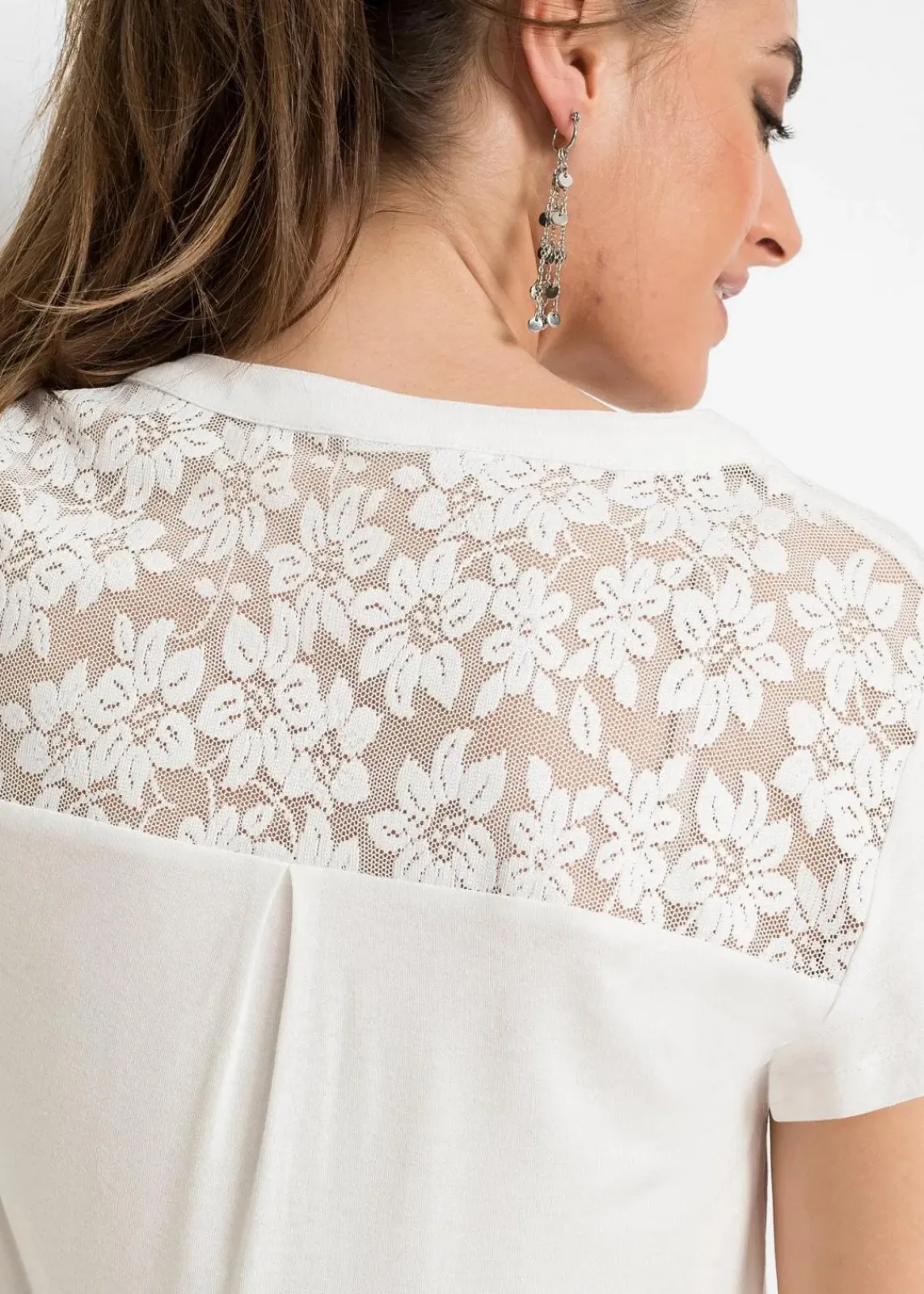 bonprix Shirts & Tops|Nachhaltigere Materialien^Henleyshirt aus Viskose-Mix wollweiß