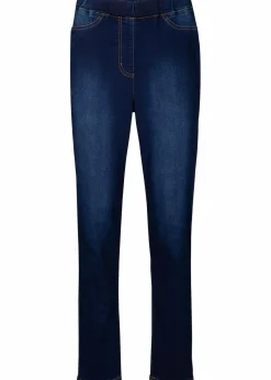 bonprix Bekleidung·Shirts & Tops|Thermobekleidung^High Waist Jeggings aus leichter, elastischer Thermoqualität mit Bequembund dark denim