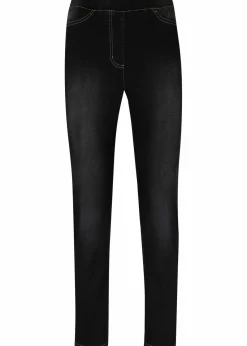 bonprix Jeans|Thermobekleidung^High Waist Jeggings aus leichter, elastischer Thermoqualität mit Bequembund schwarz denim