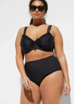 bonprix Nachhaltigere Materialien|Mix & Match^High Waist Light Shape-Bikinihose schwarz