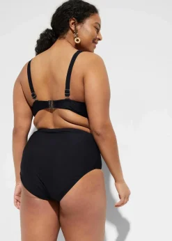 bonprix Nachhaltigere Materialien|Mix & Match^High Waist Light Shape-Bikinihose schwarz