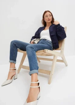 bonprix Bekleidung·Shirts & Tops|Jeans^High Waist Skinny Jeans blue stone