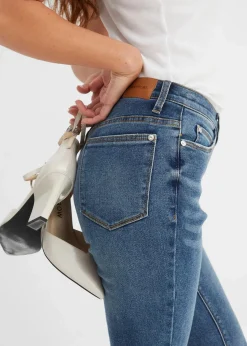 bonprix Bekleidung·Shirts & Tops|Jeans^High Waist Skinny Jeans blue stone