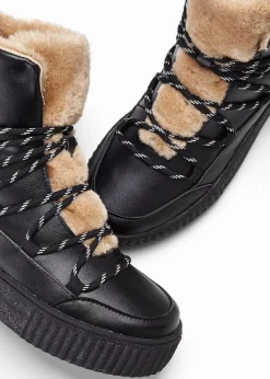 bonprix Sneaker^High-Top-Sneaker mit Plateau-Sohle schwarz