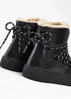 bonprix Sneaker^High-Top-Sneaker mit Plateau-Sohle schwarz