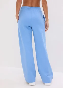 bonprix Hosen|Sweat^Highwaist Jogginghose aus reiner Bio-Baumwolle mittelblau