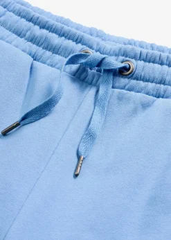 bonprix Hosen|Sweat^Highwaist Jogginghose aus reiner Bio-Baumwolle mittelblau