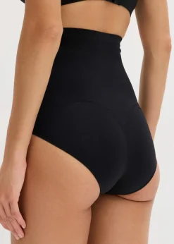 bonprix Nachhaltigere Materialien|Höschen^Highwaist Seamless Shape Slip mit mittlerer Formkraft schwarz