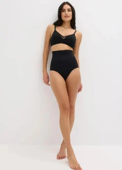 bonprix Nachhaltigere Materialien|Höschen^Highwaist Seamless Shape Slip mit mittlerer Formkraft schwarz