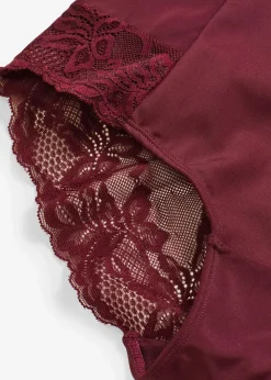 bonprix Wäsche·Shapewear|Wäsche·Höschen^Highwaist Shape Panty mit Spitze und starker Formkraft weinrot