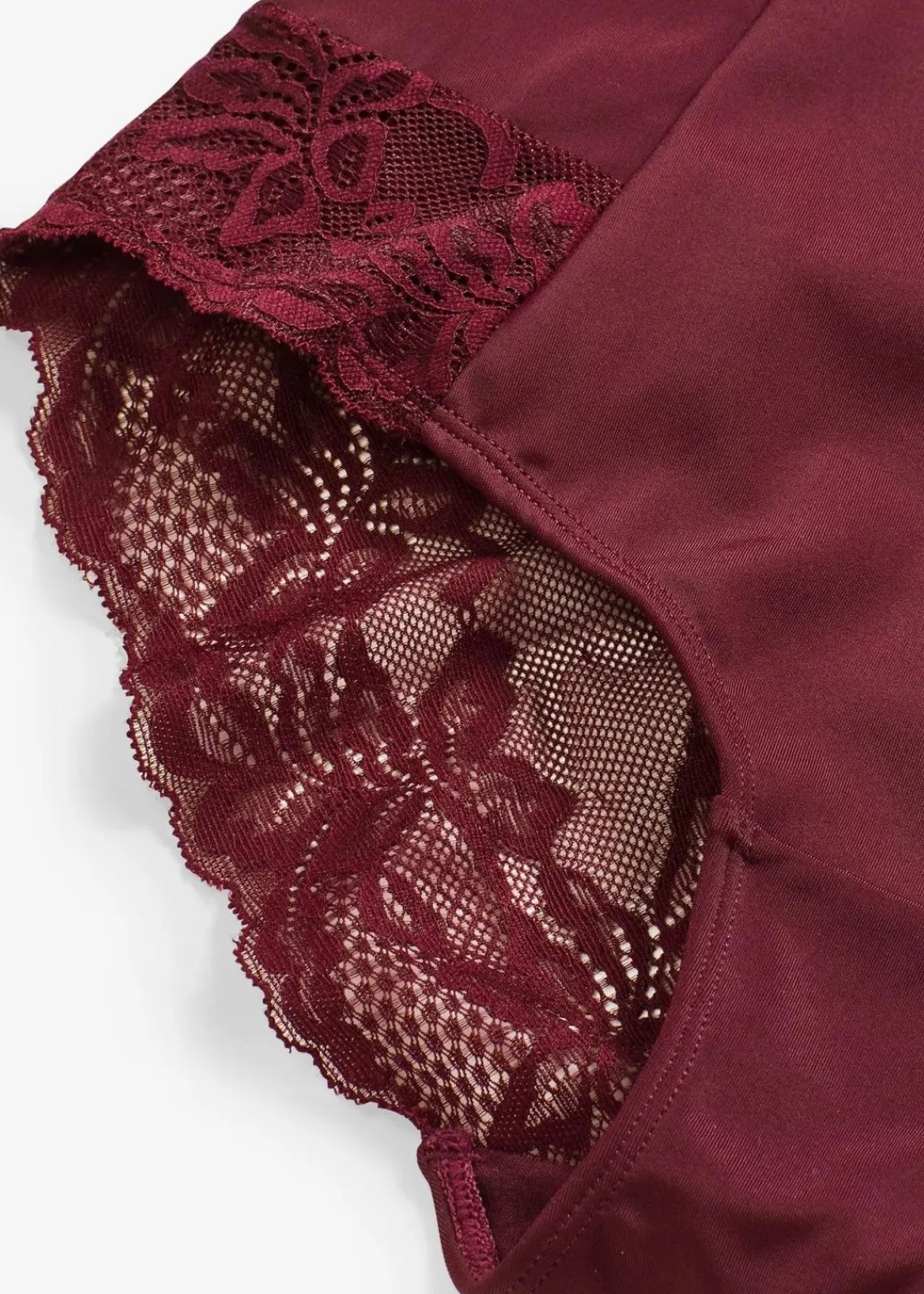 bonprix Wäsche·Shapewear|Wäsche·Höschen^Highwaist Shape Panty mit Spitze und starker Formkraft weinrot