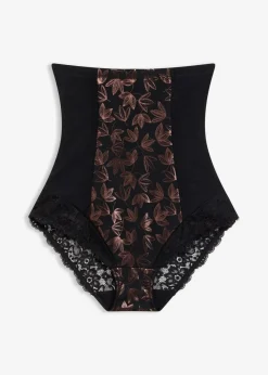bonprix Wäsche·Shapewear|Wäsche·Höschen^Highwaist Shape Slip mit starker Formkraft und schimmerndem Effekt schwarz/metallic kupfer