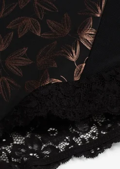 bonprix Wäsche·Shapewear|Wäsche·Höschen^Highwaist Shape Slip mit starker Formkraft und schimmerndem Effekt schwarz/metallic kupfer