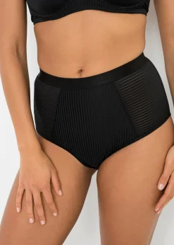 bonprix Wäsche·Höschen|Höschen^Highwaist Slip ( 2er Pack) schwarz + zimt