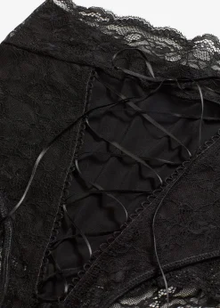 bonprix Wäsche·Erotikwäsche|Erotikwäsche^Highwaist Slip ouvert schwarz