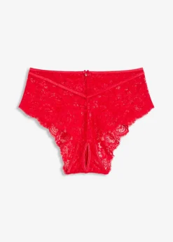 bonprix Erotikwäsche|Höschen^Highwaist Slip ouvert rot