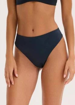 bonprix Höschen^Highwaist String mit Glanzeffekt (2er Pack) 2x intensivblau