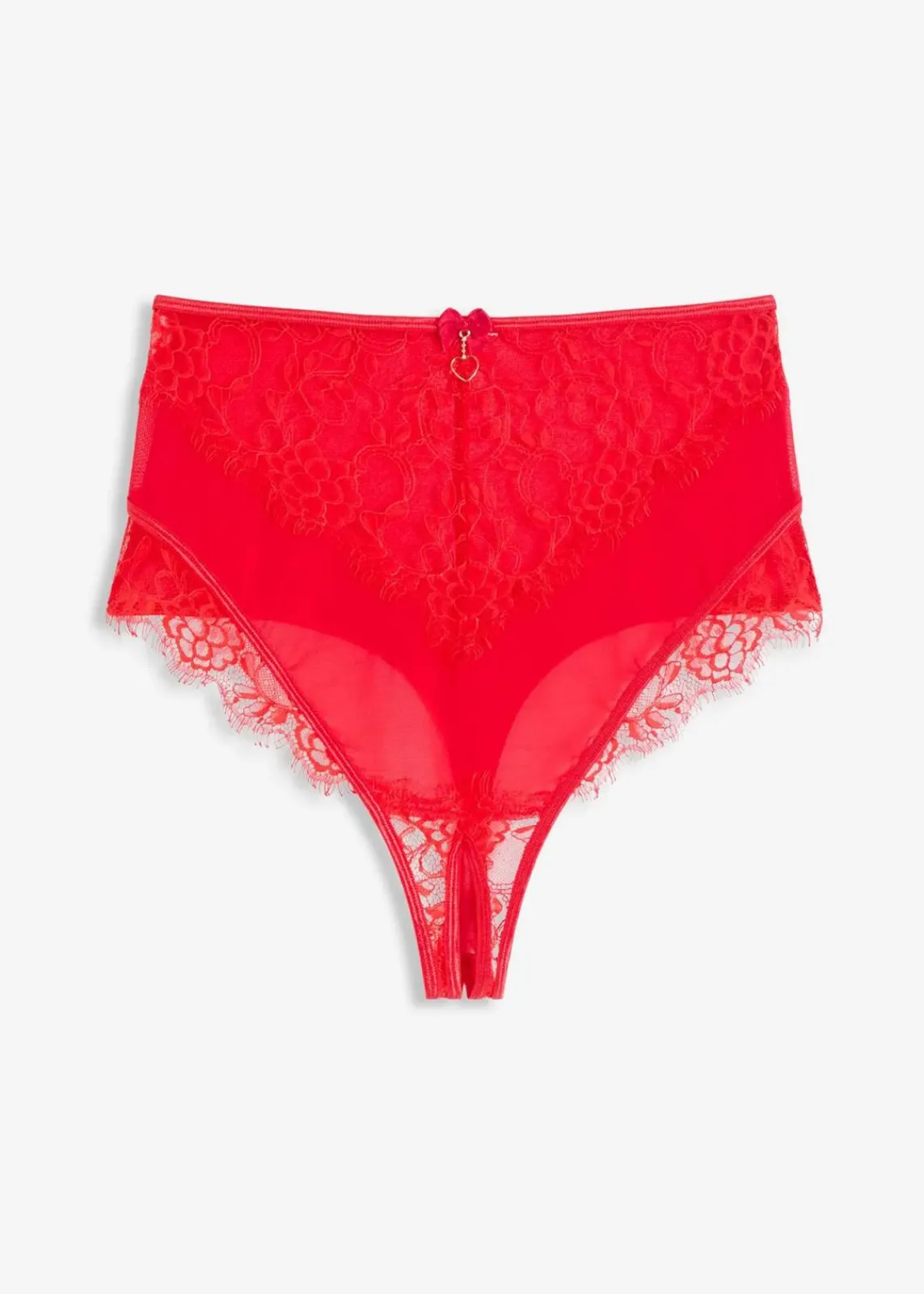 bonprix Wäsche·Erotikwäsche|Wäsche·Höschen^Highwaist String ouvert erdbeere