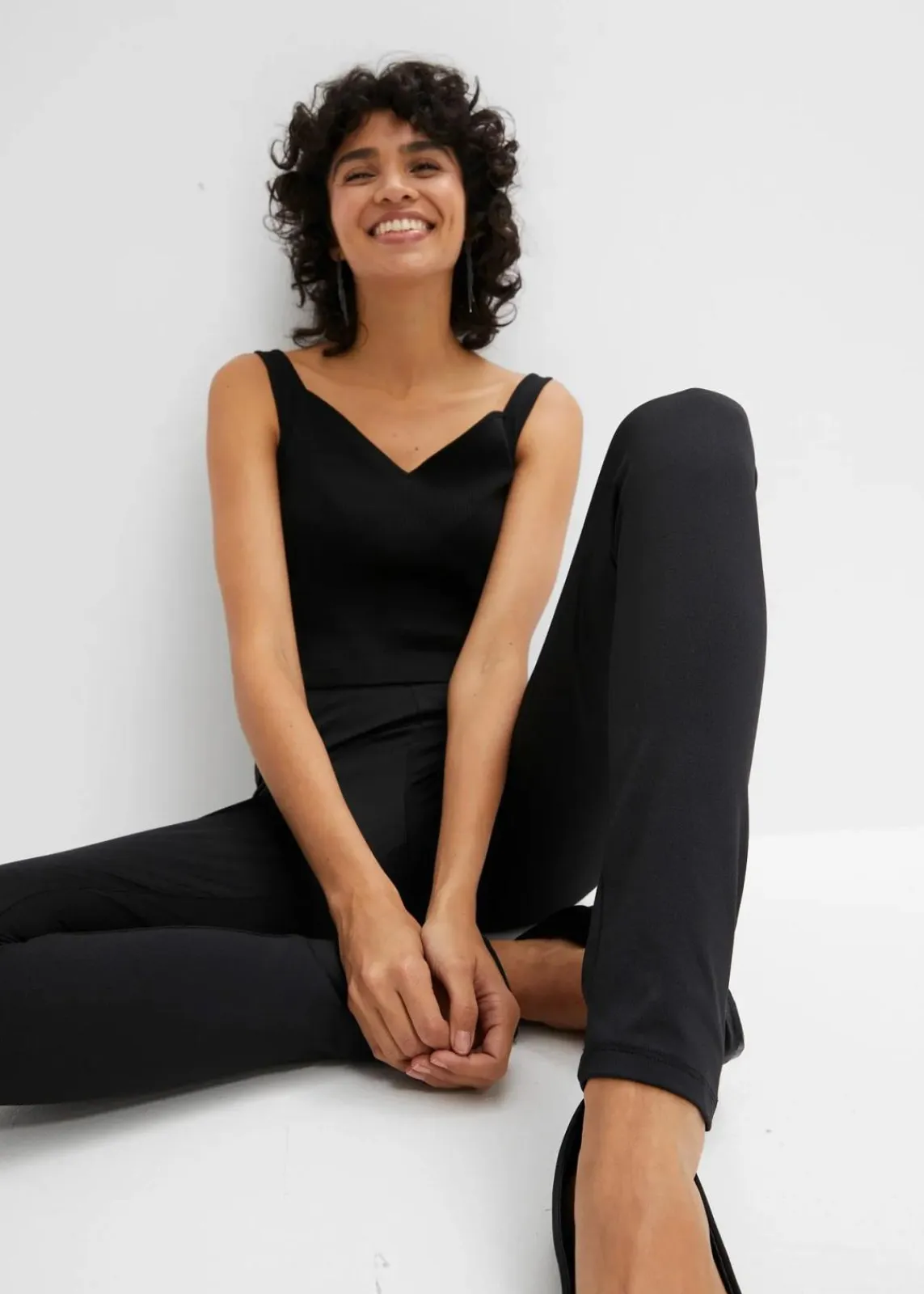 bonprix Bekleidung·Kleider|Thermobekleidung^Highwaist Thermo-Leggings mit breitem Bequembund schwarz