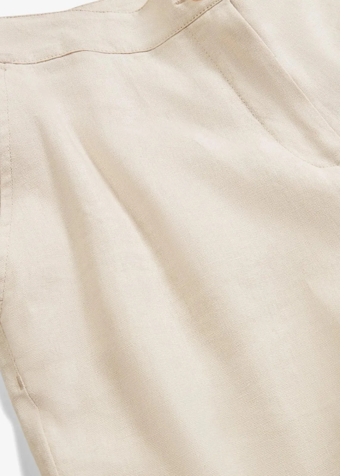 bonprix Nachhaltigere Materialien|Hosen^High-Waist-Hose aus Leinen-Viskose-Mix kieselbeige