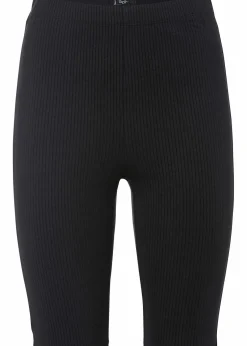 bonprix Radler & Oberschenkelschutz|Hosen^High-Waist-Radler aus Rippjersey schwarz