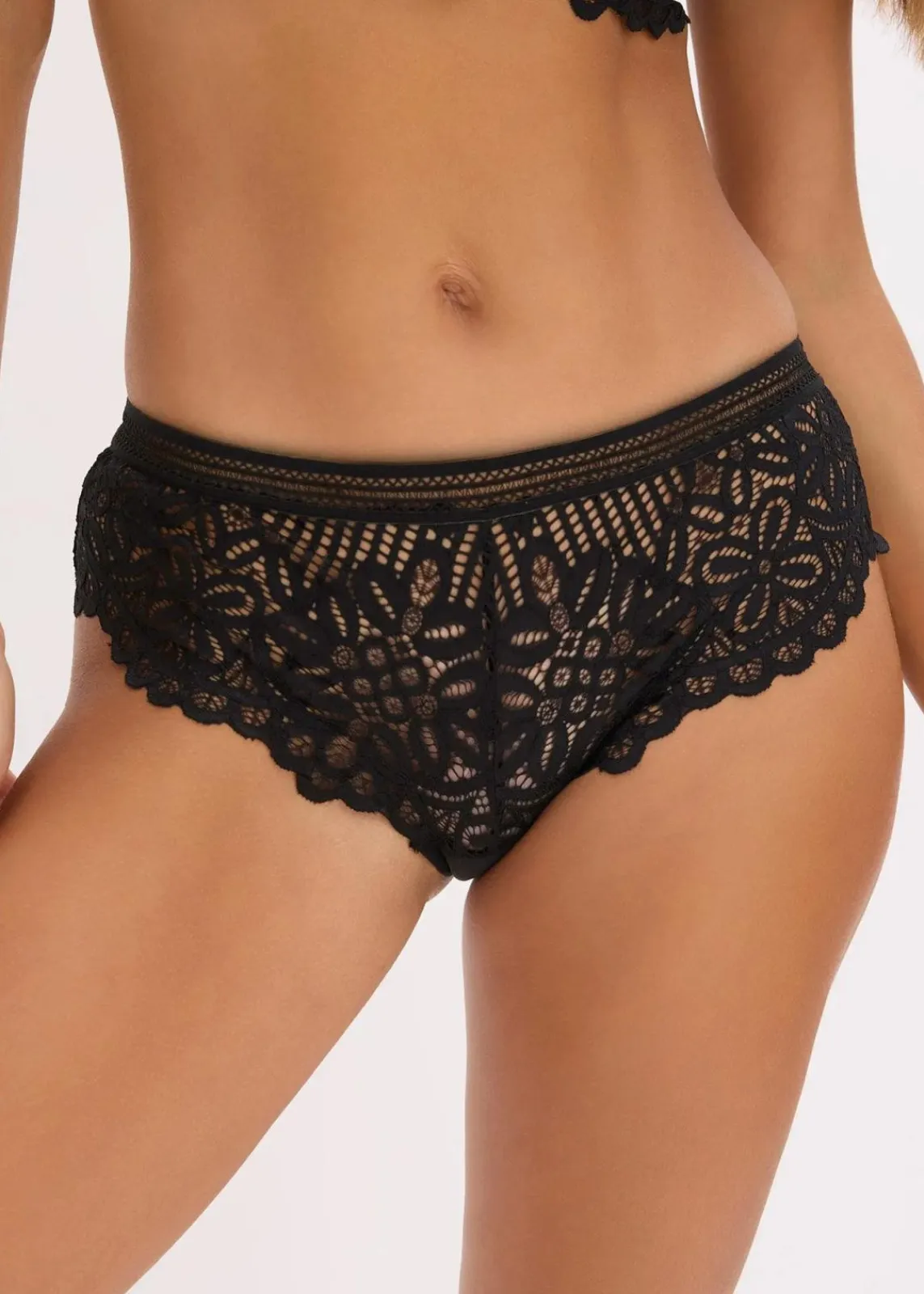 bonprix Wäsche·Dessous|Wäsche·Höschen^Hipster aus edler Spitze schwarz