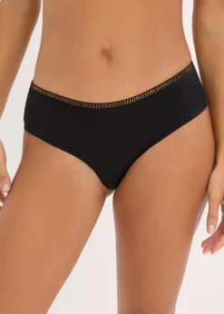 bonprix Wäsche·Dessous|Wäsche·Höschen^Hipster aus edler Spitze (2er Pack) schwarz
