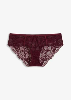 bonprix Wäsche·Dessous|Wäsche·Höschen^Hipster aus feiner Spitze weinrot