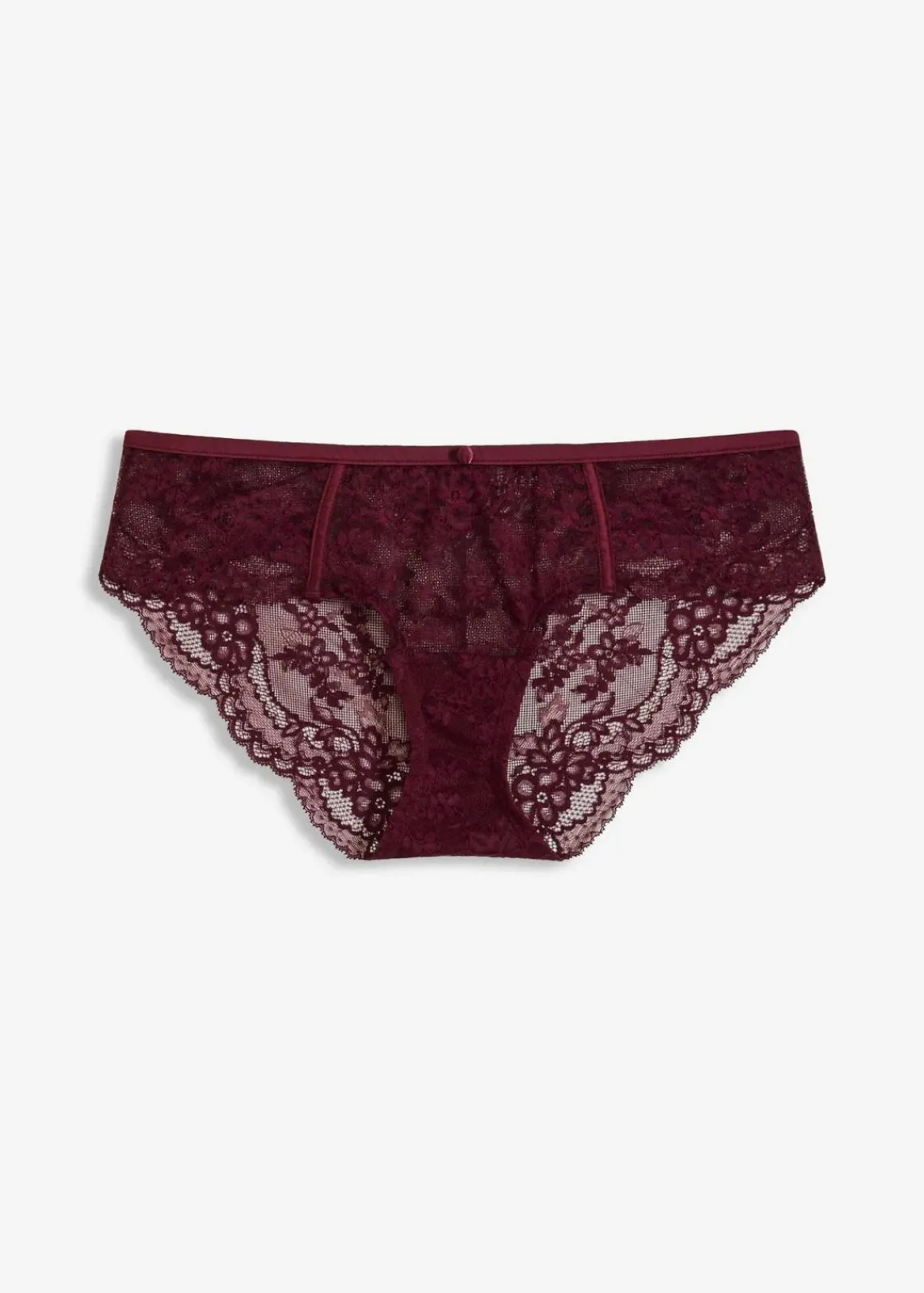 bonprix Wäsche·Dessous|Wäsche·Höschen^Hipster aus feiner Spitze weinrot