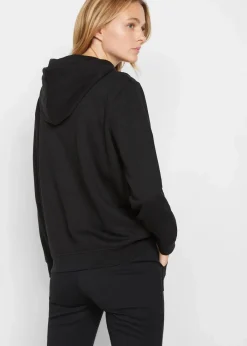 bonprix Sweat|Basics^Hoodie schwarz
