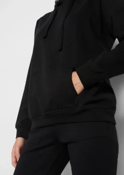 bonprix Sweat|Basics^Hoodie schwarz