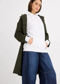 bonprix Sweat|Basics^Hoodie weiß